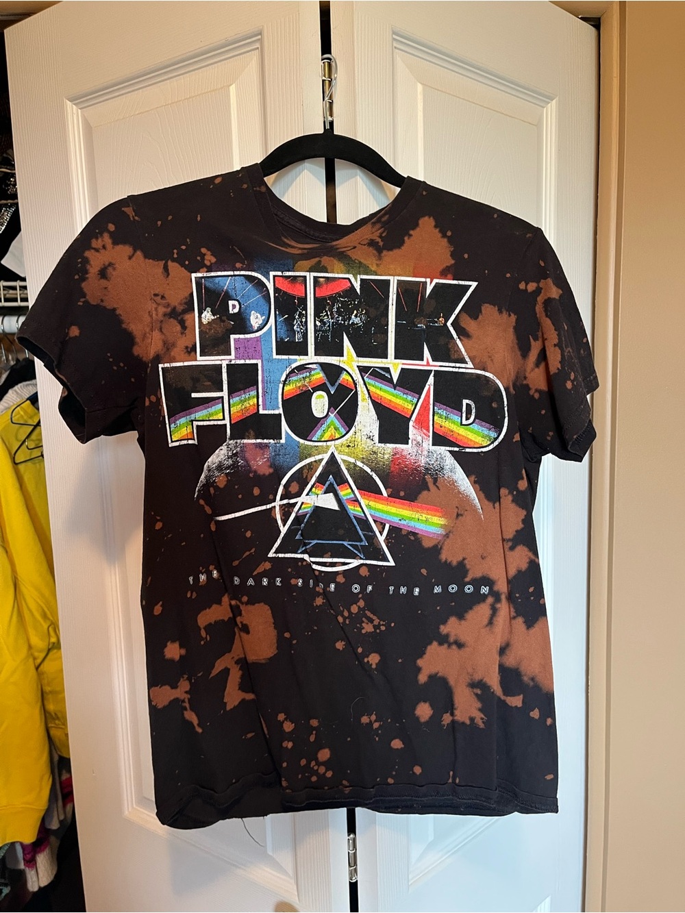 Pink Floyd Black Bleached Graphic Tee